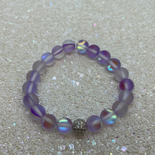 Load image into Gallery viewer, Frosted Purple Galaxy Moonstone Bracelet
