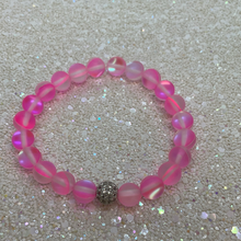 Load image into Gallery viewer, Frosted Pink Galaxy Moonstone Bracelet
