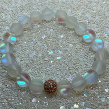 Load image into Gallery viewer, Frosted White Galaxy Moonstone Bracelet