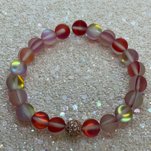 Load image into Gallery viewer, Frosted Red Galaxy Moonstone Bracelet