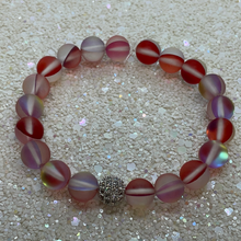 Load image into Gallery viewer, Frosted Red Galaxy Moonstone Bracelet