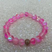 Load image into Gallery viewer, Frosted Pink Galaxy Moonstone Bracelet