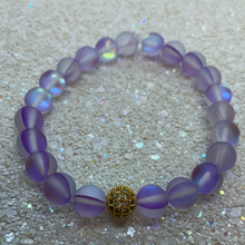 Load image into Gallery viewer, Frosted Purple Galaxy Moonstone Bracelet